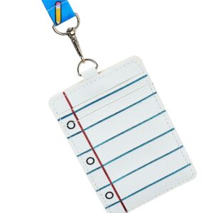 Notebook Paper Teacher Lanyard