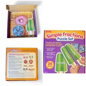 Lakeshore Simple Fractions Puzzle Set