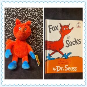 Fox in Sock Book with matching Reading Buddy