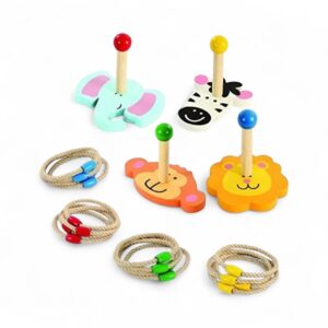 Jungle Animals Ring Toss Game