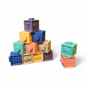 Montessori Silicone Building Blocks