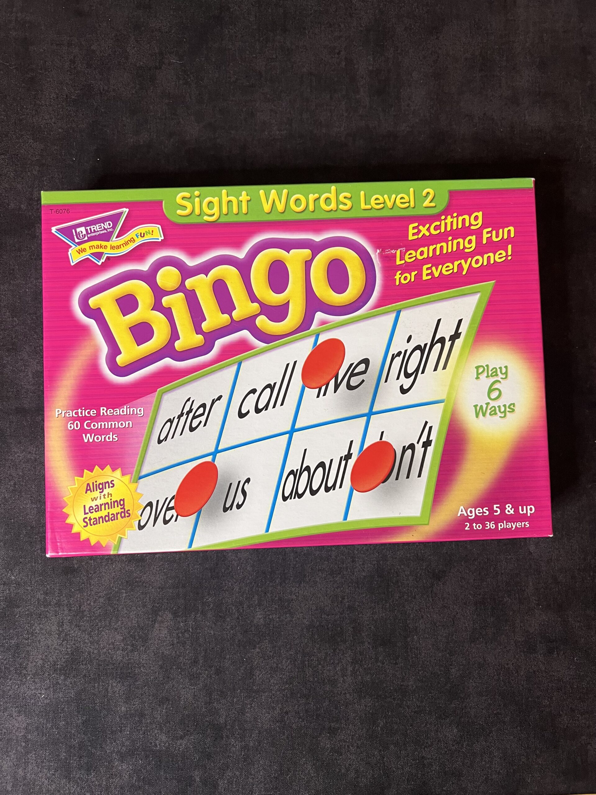 Sight Word Bingo - Level 2