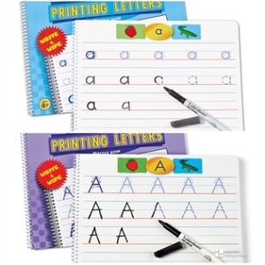 3 Lakeshore Printing Letters Practice Books