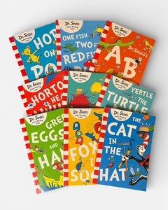Dr. Suess Green/Yellow/Blue Back Edition Books