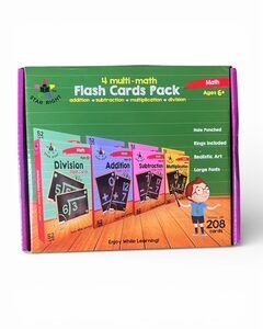 Star Right 4 Multi- Math Flash Cards Pack