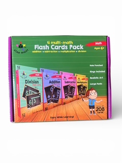 Star Right 4 Multi- Math Flash Cards Pack