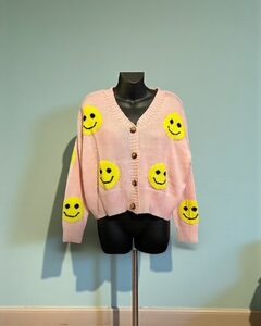 Happy Face Teacher Cardigan