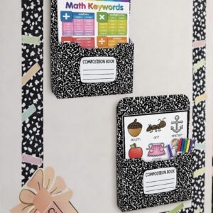 2 Sturdy Magnetic Composition-Patterned File Holders
