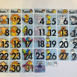Vintage Zoo Calendar Cards