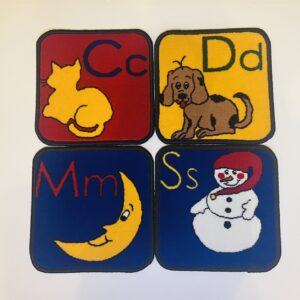 Classroom Carpet Squares — Set of 4