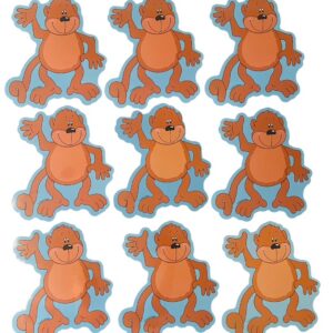 Carson Dellosa - Monkey Accents -Set of 9 (Vintage)