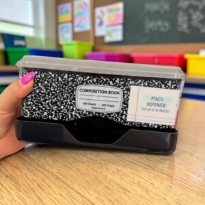 Bullseye's Playground Composition Notebook Patterned Pencil Dispenser