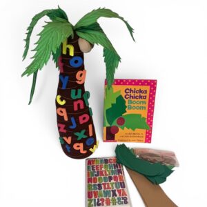 Chicka Chicka Boom Boom Book with Lakeshore Activity Tree and Extras