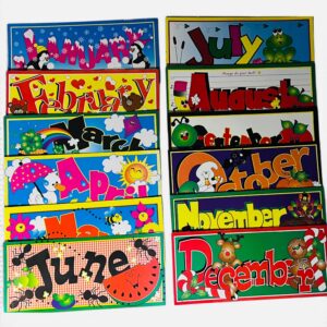 Large 90s Frog Street Press Calendar Headers — Out of Print & Hard to Find