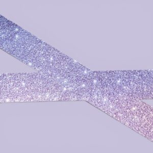 Lavender Shimmer Straight Border