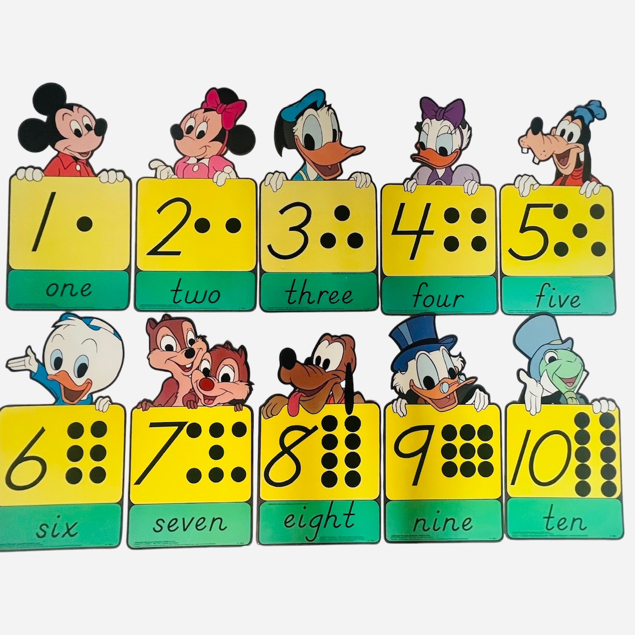 Vintage Disney Characters Alphabet and Number Cards - Image 2
