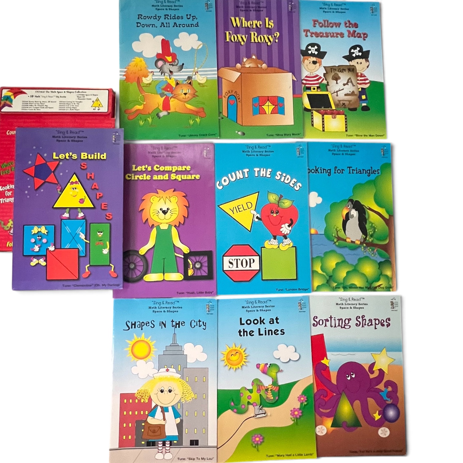 10 BIG BOOK Set (Space and Shapes) Frog Street Press Math "Sing and Read" - Image 2