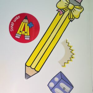 School Girl Style "Sharp" Bulletin Board Themed Set