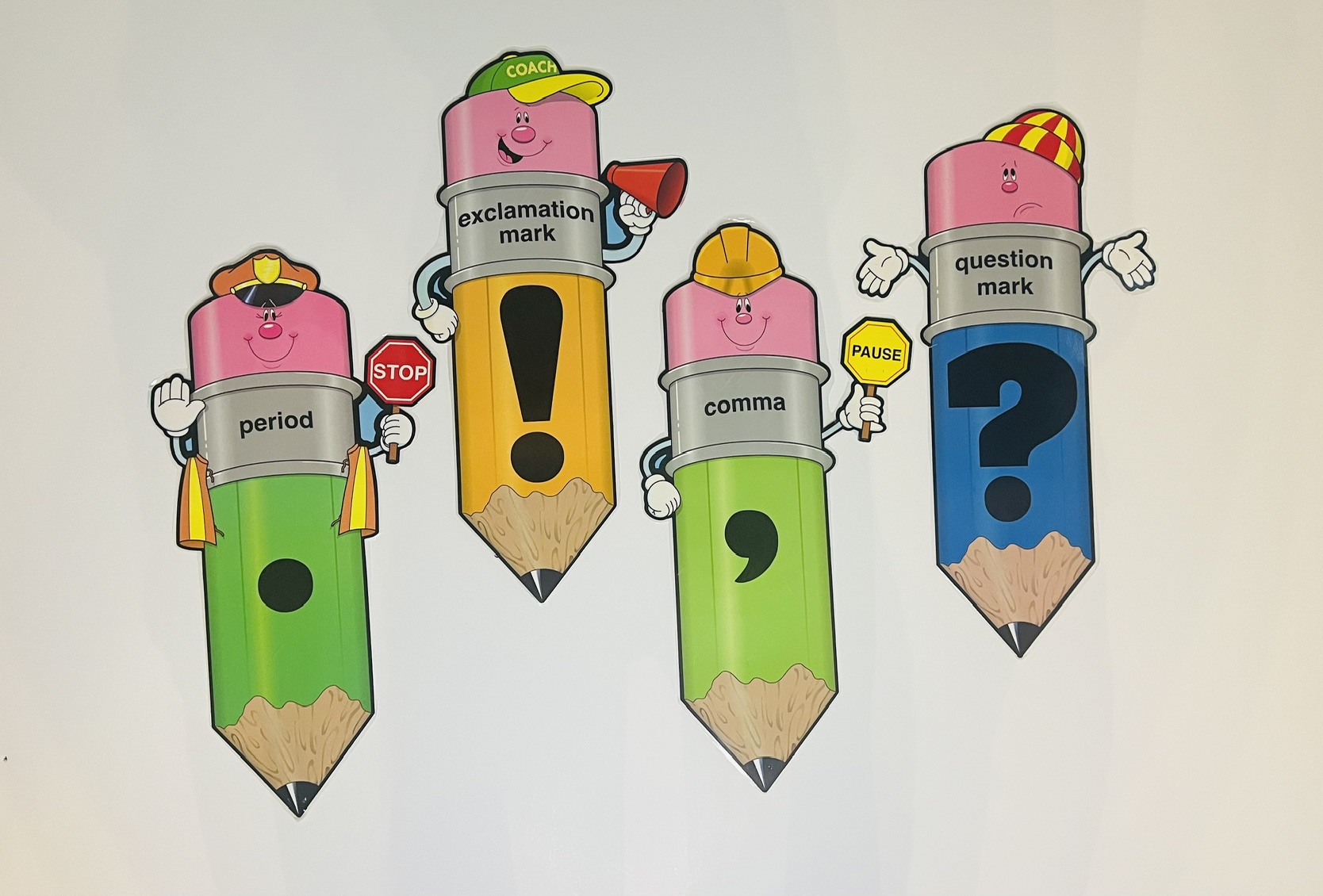 4 Carson Dellosa Punctuation Pencils