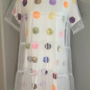 Queen of Sparkles Polka Dot Dress (Small)