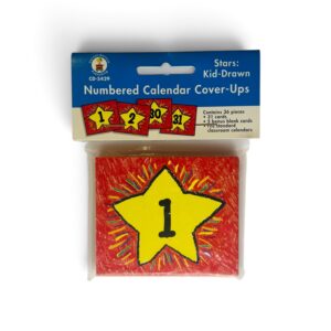 Carson Dellosa Kid Drawn Star Calendar Cover Ups (New Set)